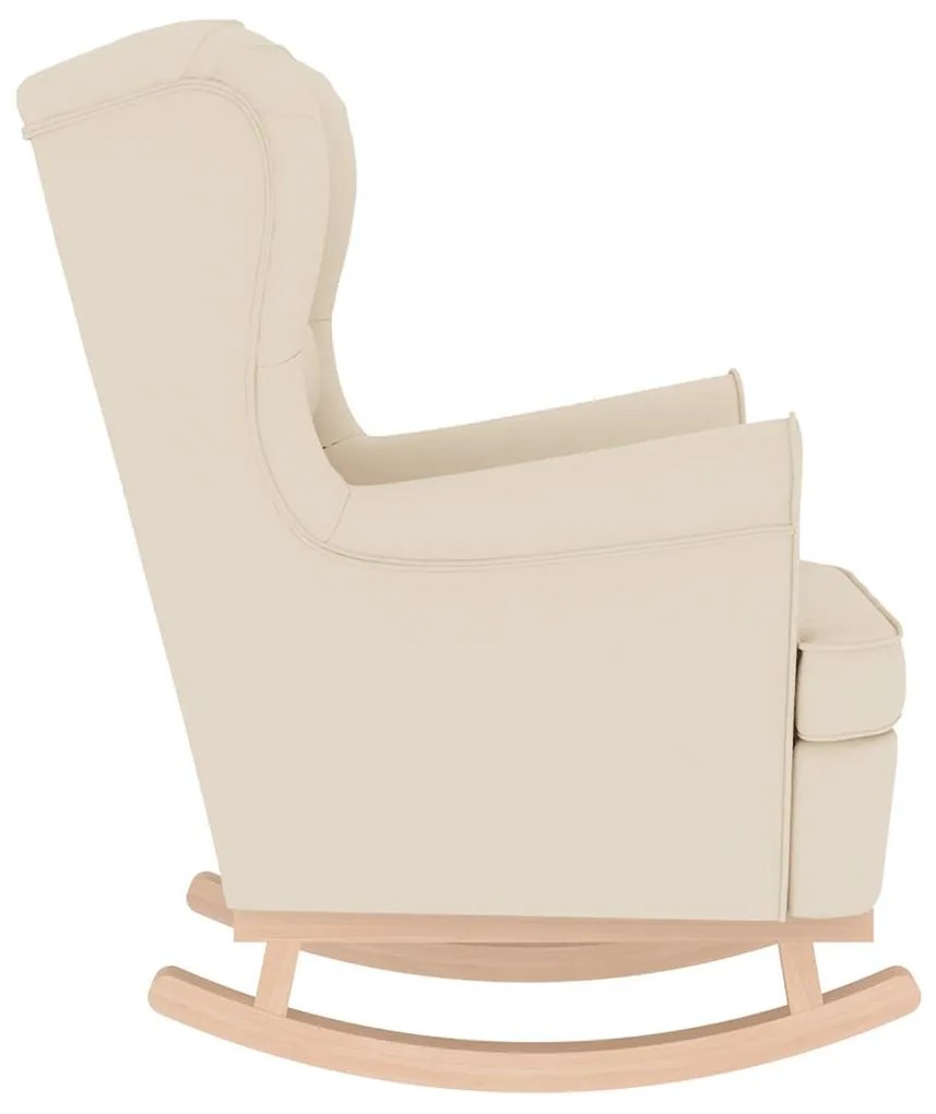 fehér vászonszövet hintaszék 74 x 90 x 102 cm