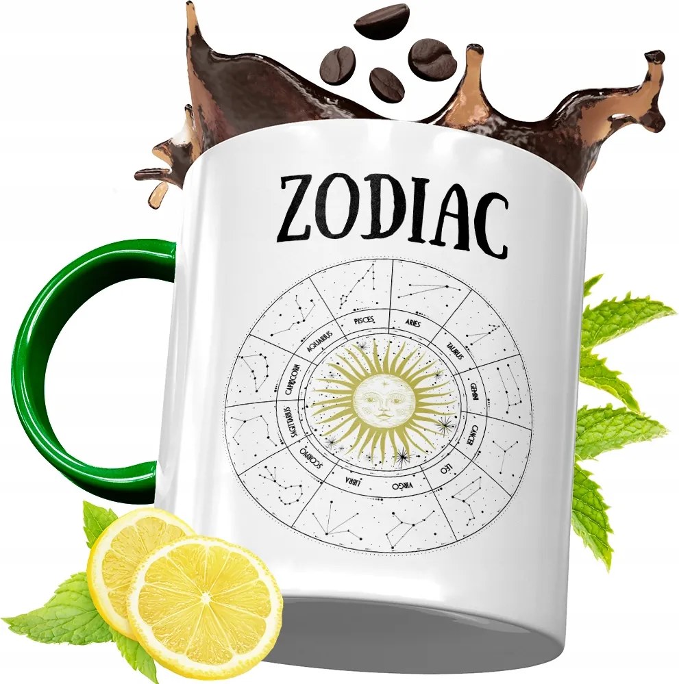 Bögre Zöld Csillagjegyek Horoszkóp Ajándék fényképes nyomtatással