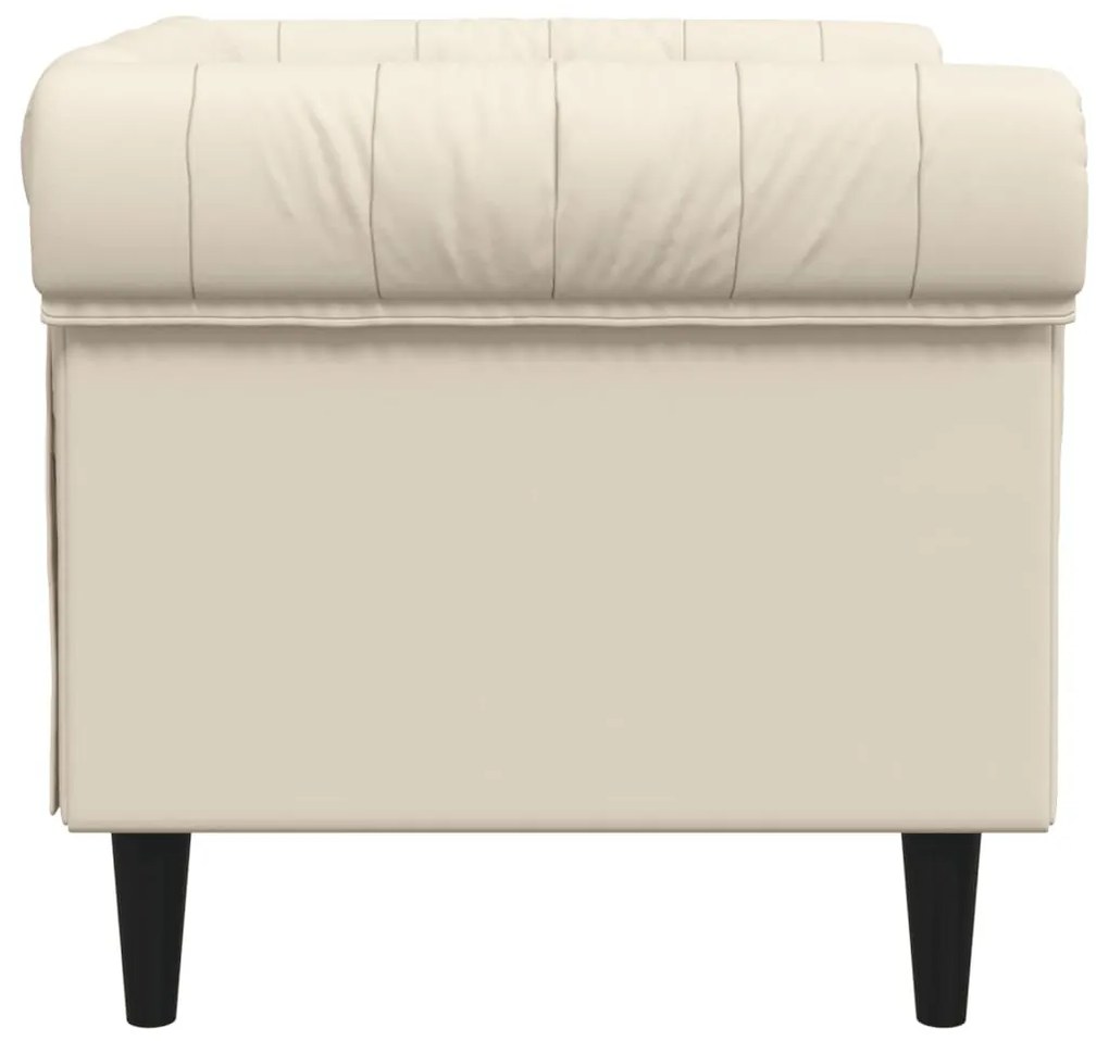 vidaXL vászon Chesterfield kanapé