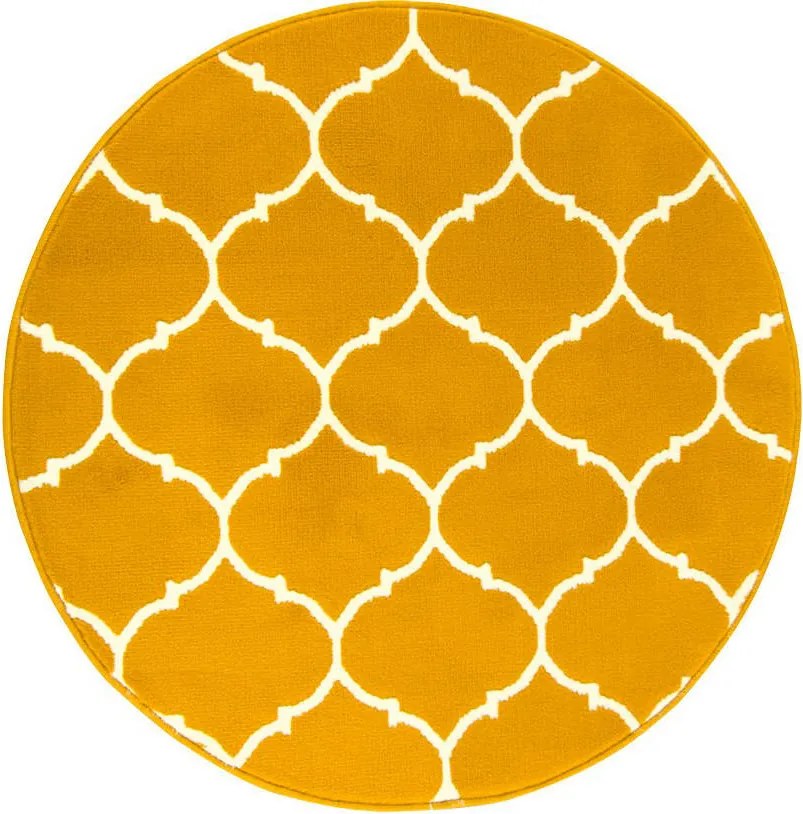 átm. 150 cm Kerek Mézes Mustár Szőnyeg Kör
