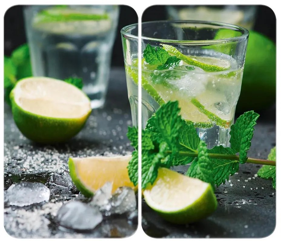 WENKO 2521482100 - Tűzhelyfedő 52 x 30 cm, színes/szürke/átlátszó