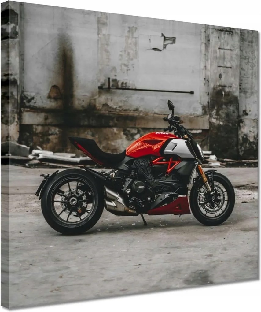 Vászonkép 30x30 Piros Ducati Motorkerékpár
