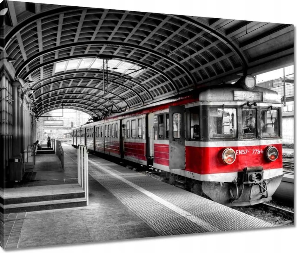 Vászonkép 80x60 Vonat EN57-773rb