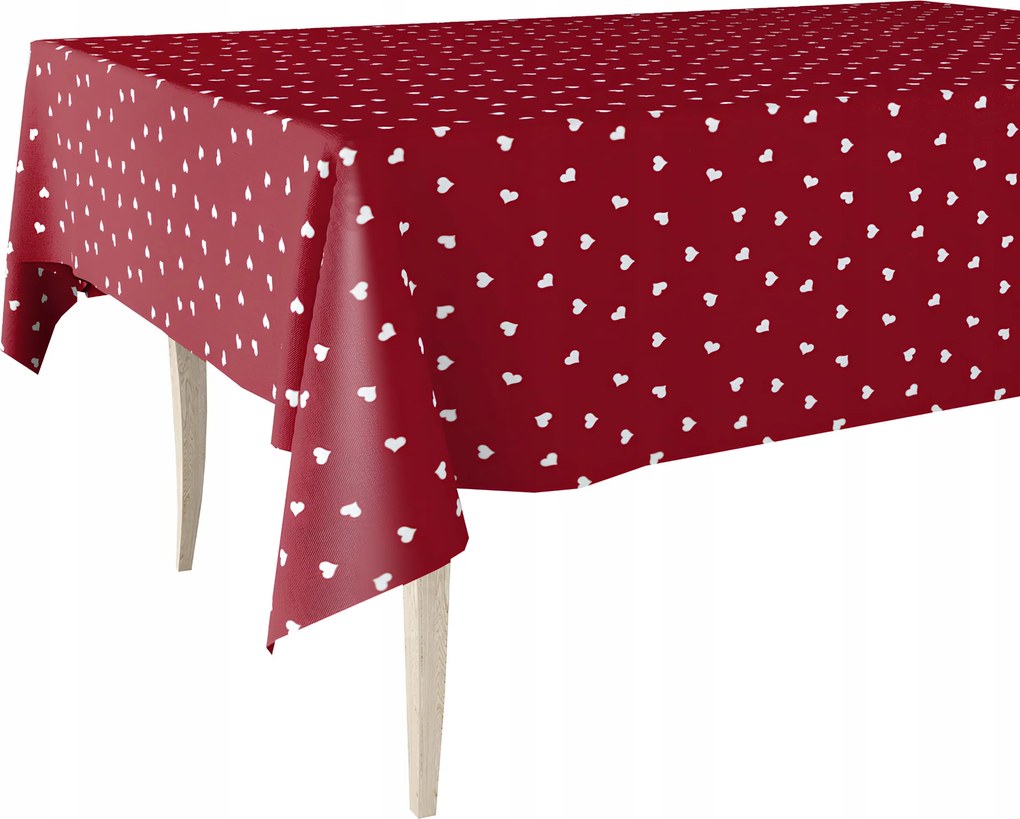 Cerata Vastag Abrosz Piros Bőrből Valentin Napra 140x220