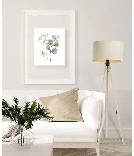 Állólámpa STANDART 1xE27/60W/230V krém/bézs