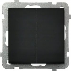 Sonata Fényvisszaverő kapcsoló dupla fekete LP-17R/m/33 Ospel