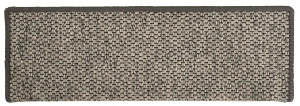 15 db szürke-bézs öntapadó lépcsőszőnyeg 65x21x4 cm