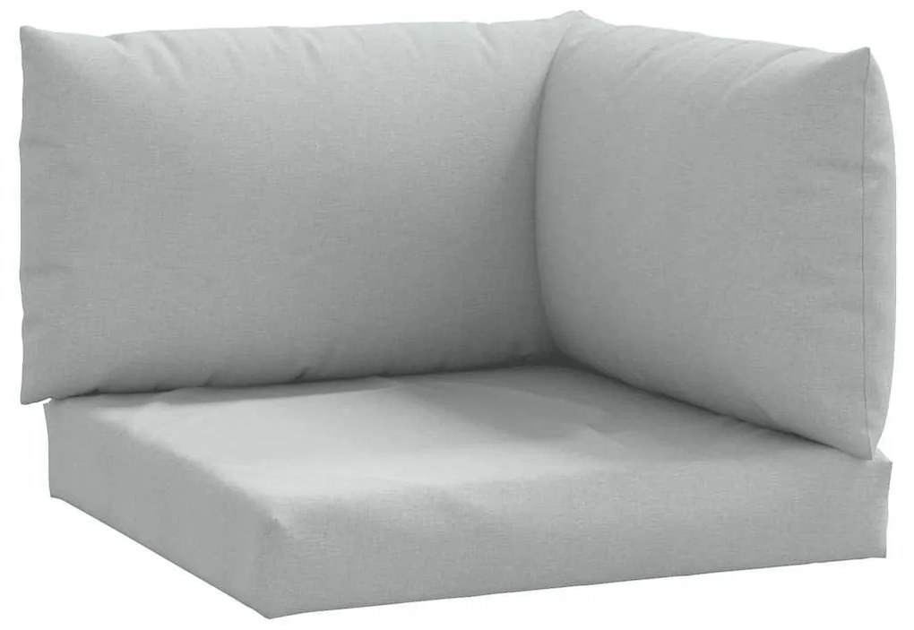 3 db melange világosszürke szövet raklappárna