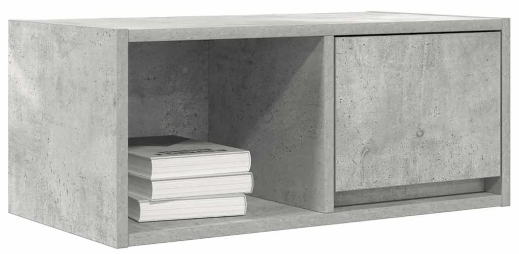 2 db betonszürke szerelt fa TV-szekrény 60x31x25,5 cm