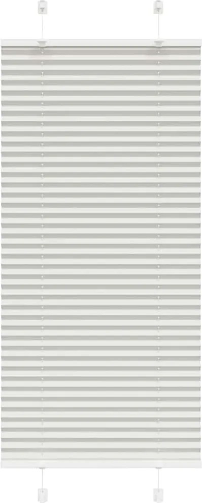vidaXL pliszírozott redőny világosszürke 60x100 cm szövetszélesség