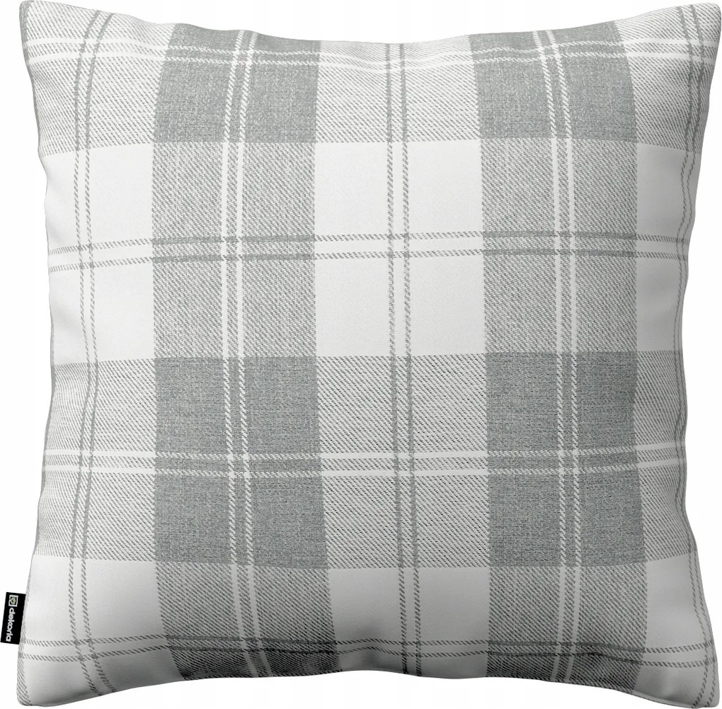 Dekoria Kinga párnahuzat kockás szürke-fehér