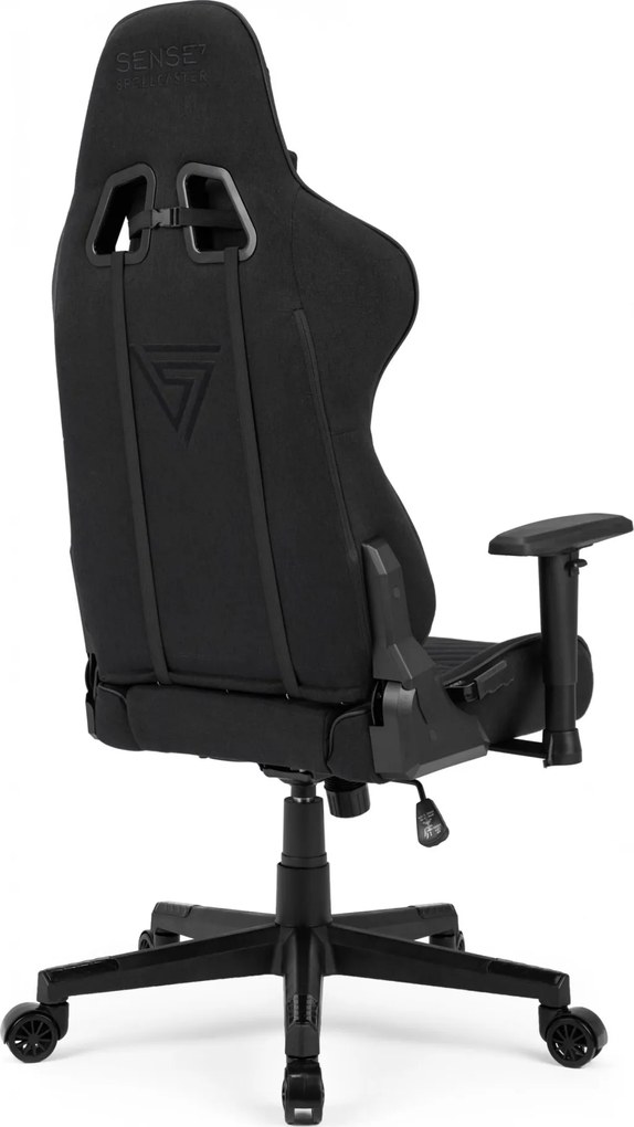 Gamer szék SENSE7 Spellcaster szövet fotel, fekete-kék.