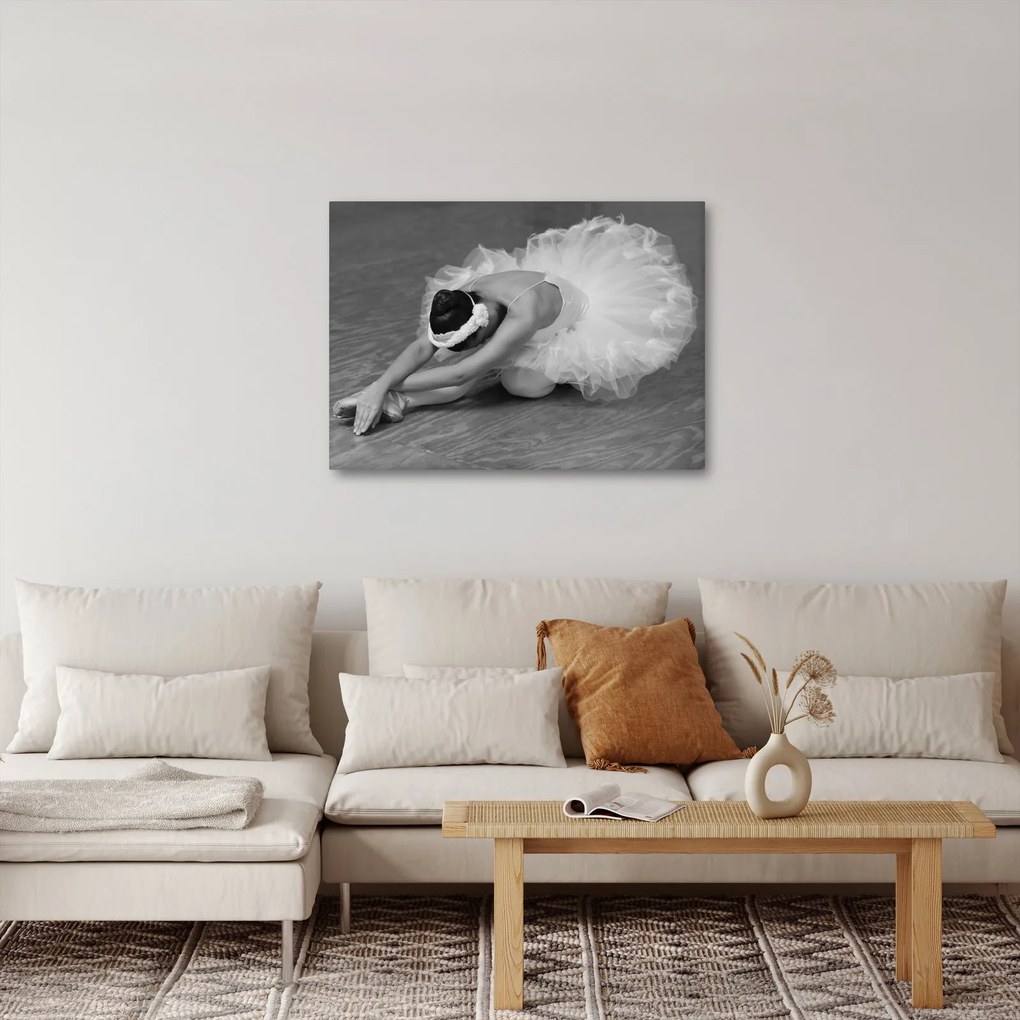 Kép - Balerina, fekete-fehér (70x50 cm)