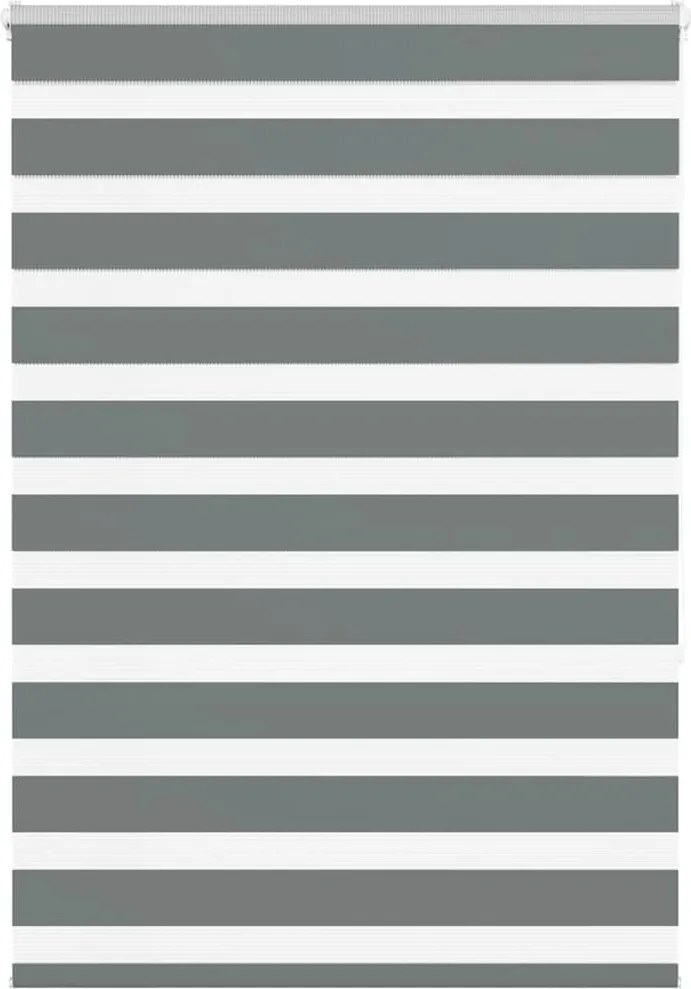 vidaXL zebrafüggönnyel sötét szürke szövetszélesség 110,9cm poliészter