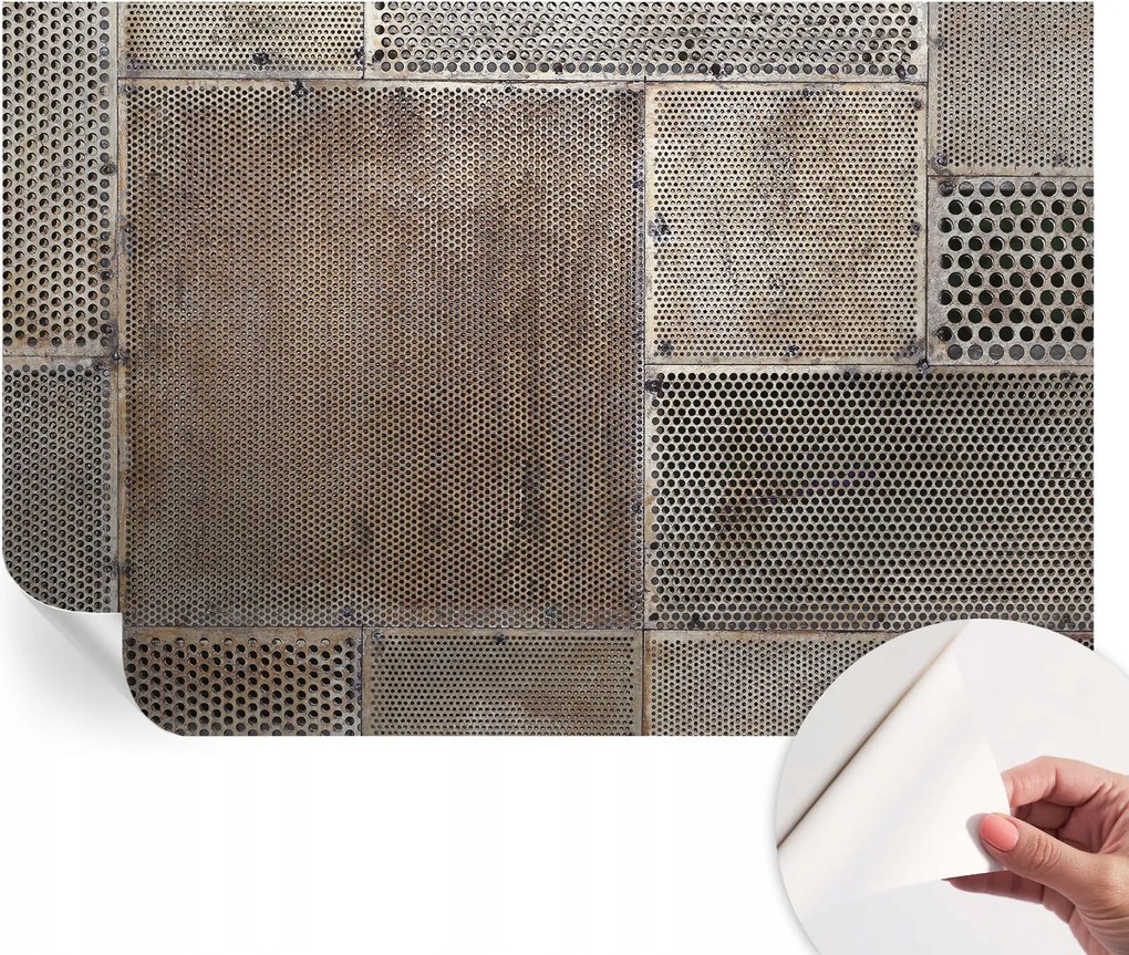 Öntapadós Stílusos Dekoratív Fotótapéta Metál minták 104x70 cm