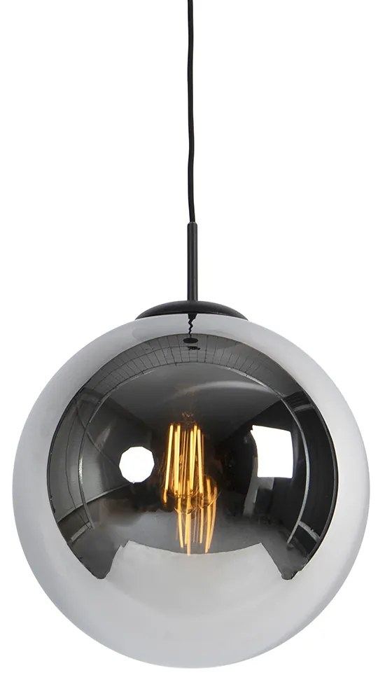 Okos függőlámpa fekete füstüveggel 30 cm, Wifi ST64-gyel - Pallon