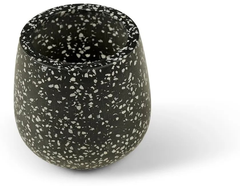 Terrazzo sötétszürke virágcserép, ø 15 cm - Bonami Selection