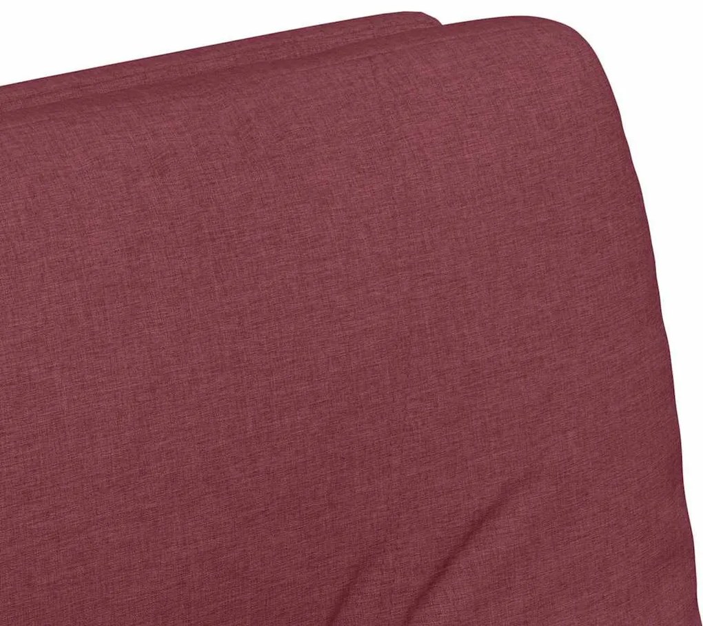 Kerekes Étkező Székek 2 pcs bordó 57 x 67 x 95 cm szövet