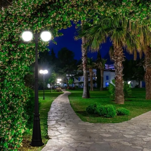 Kültéri lámpa 2xE27/60W/230V IP44 199 cm fekete