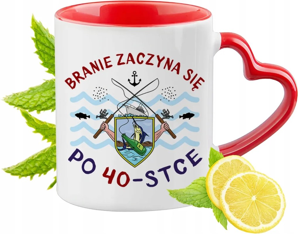 40 Születésnap Piros Szív alakú Füllel Ajándék