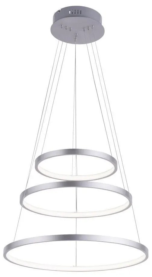 LED Szabályozható csillár zsinóron CIRCLE 1xLED/15W/230V + LED/20W + LED/25W