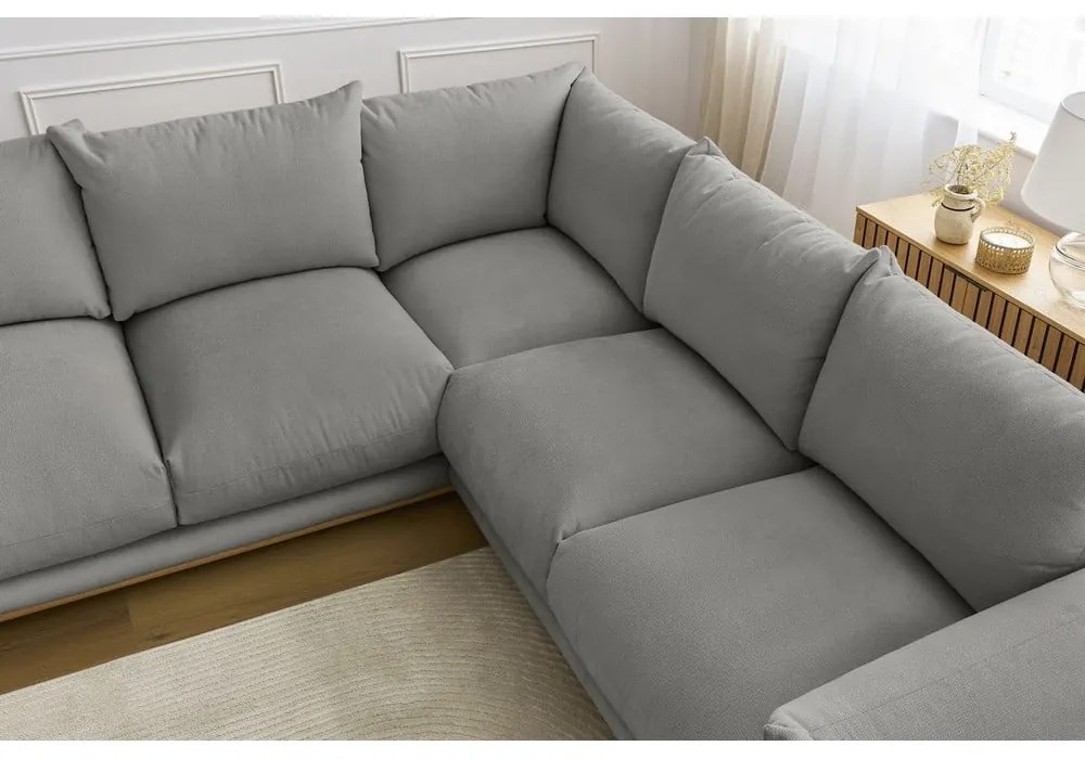 Szürke sarokkanapé Ernest – Bobochic Paris