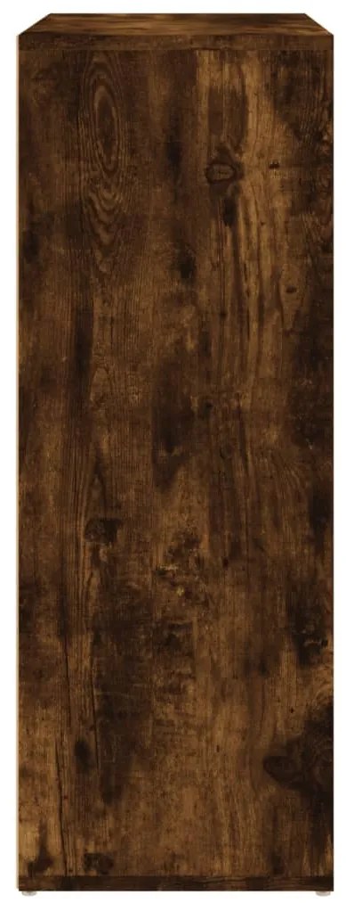 2 db füstös tölgy színű szerelt fa tálalószekrény 60x31x84 cm