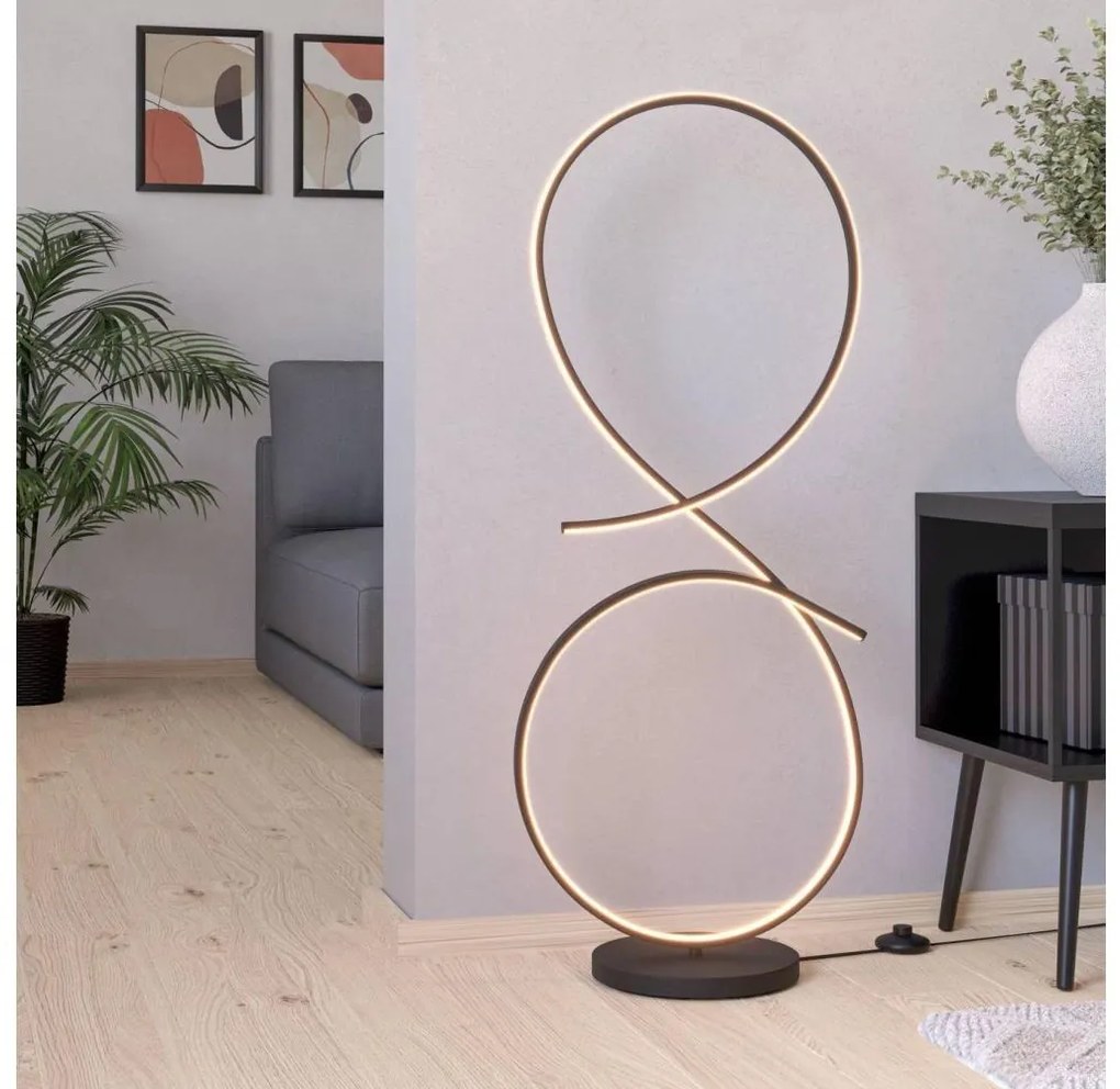 Eglo 901271 - LED Állólámpa SERPINS LED/20W/230V 3000K fekete