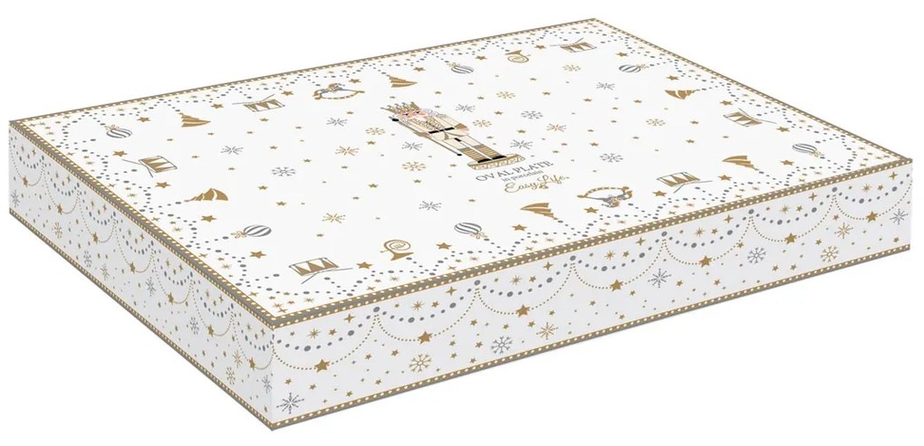 Diótörő karácsonyi porcelán ovális tálca Royal Nutcracker
