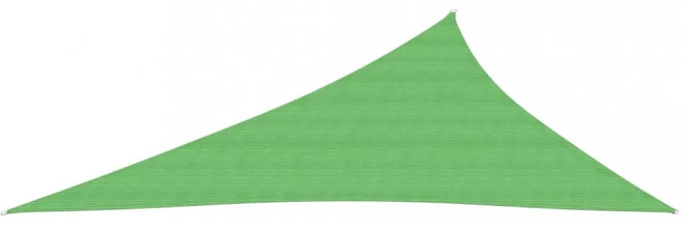 világoszöld HDPE napvitorla 160 g/m² 4 x 5 x 6,8 m