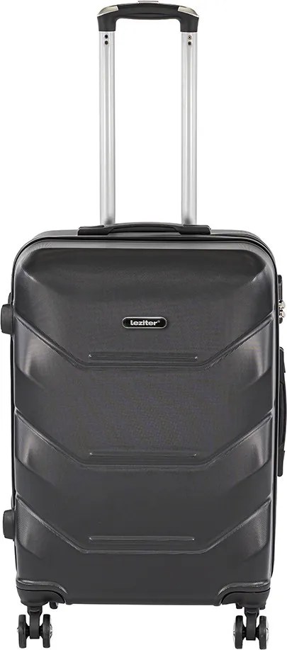 TraveLux Max közepes bőrönd keményfedeles 68x45x25 cm fekete