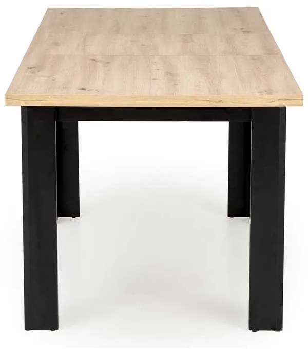 Aseado étkezőasztal, artisan tölgy / fekete