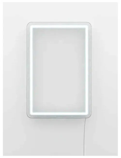 Rectangle fehér világító fali dekoráció, 30 x 40 cm - Candy Shock