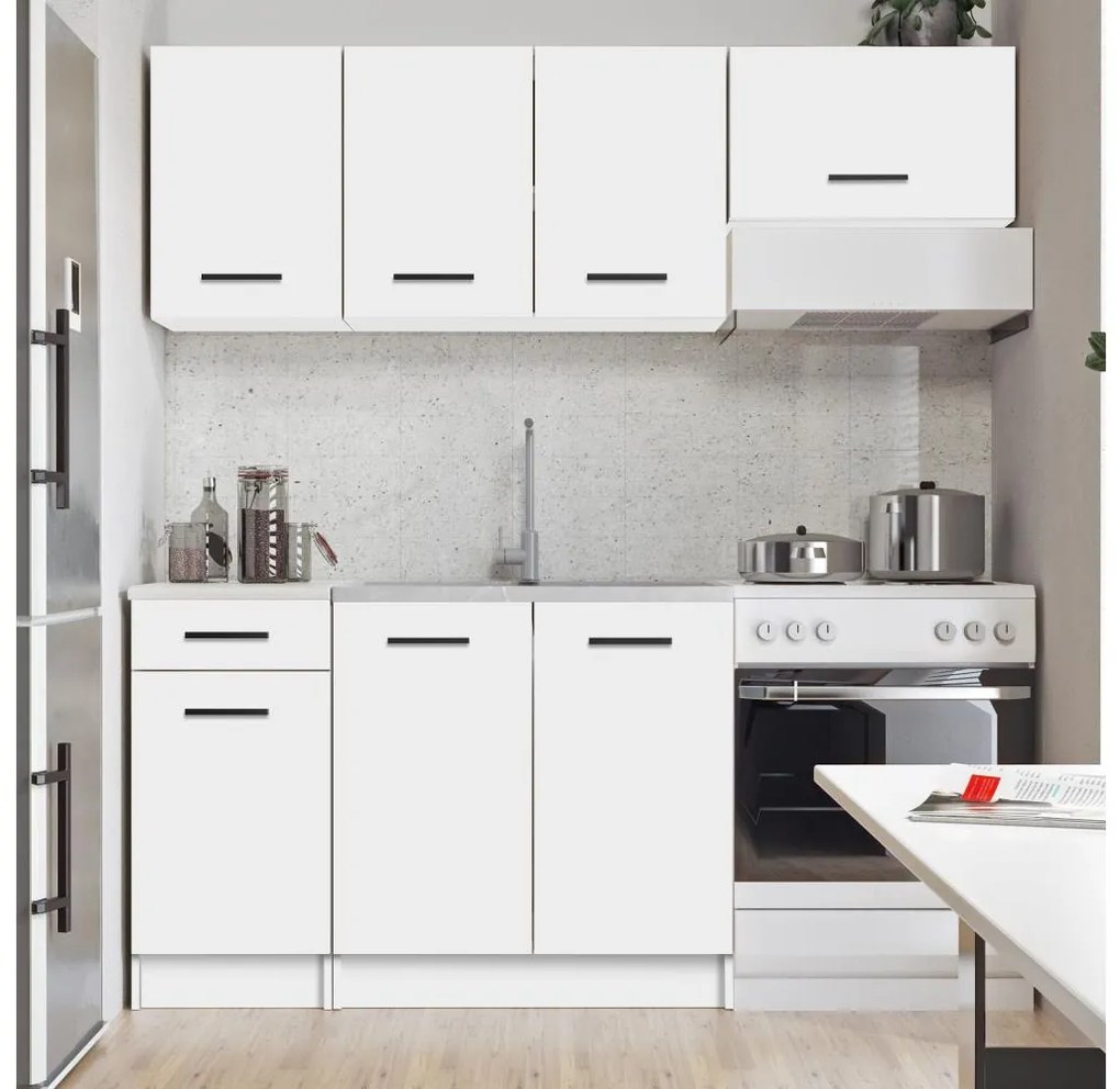 ARLEN 180 cm fehér konyhabútor