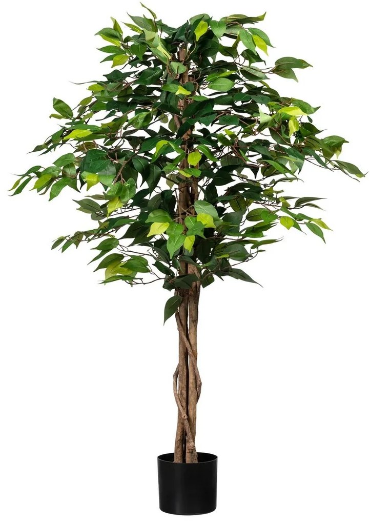 Művirág Ficus Benjamin, 130 cm, zöld