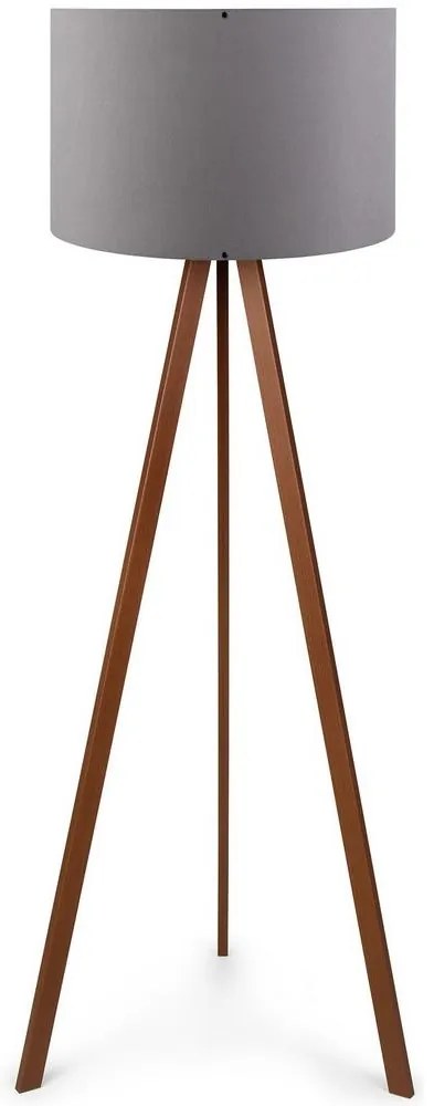 Állólámpa AYD 1xE27/60W/230V szürke/barna