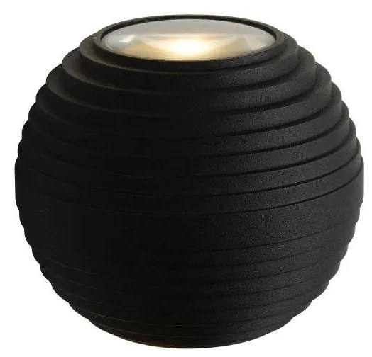 Lucide 17804/06/30 - LED kültéri fali lámpa AYO 2xLED/3W/230V fekete
