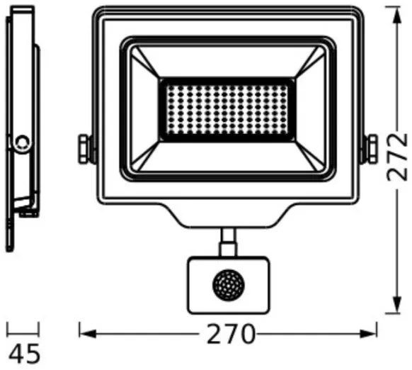Ledvance - LED Kültéri fényvető mozgásérzékelővel FLOODLIGHT LED/100W/230V IP44