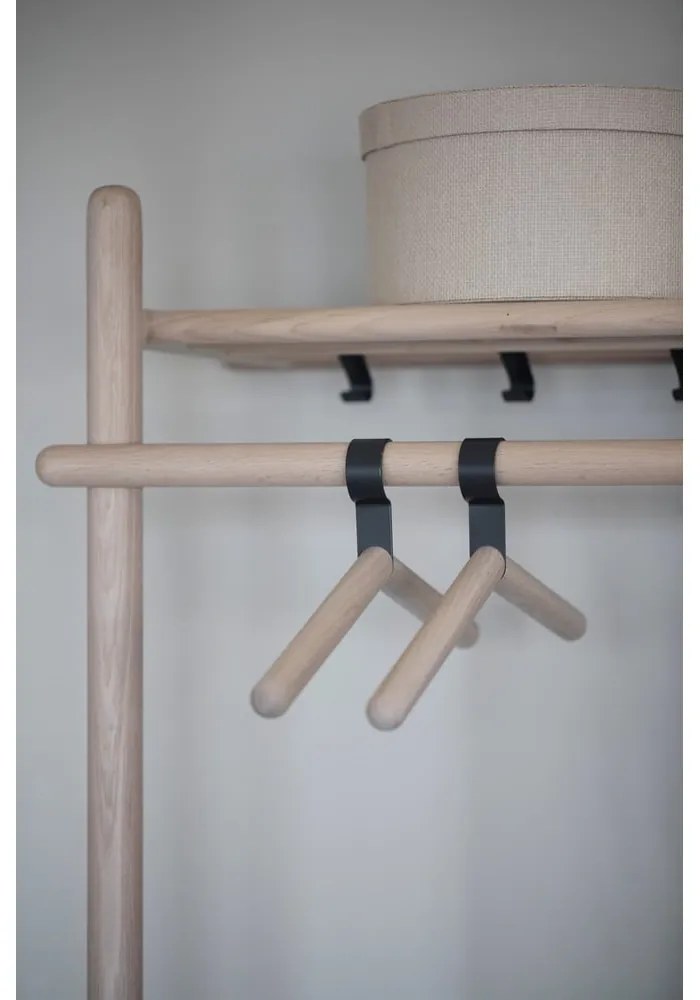 Natúr színű tölgyfa előszoba bútor Milford - Rowico