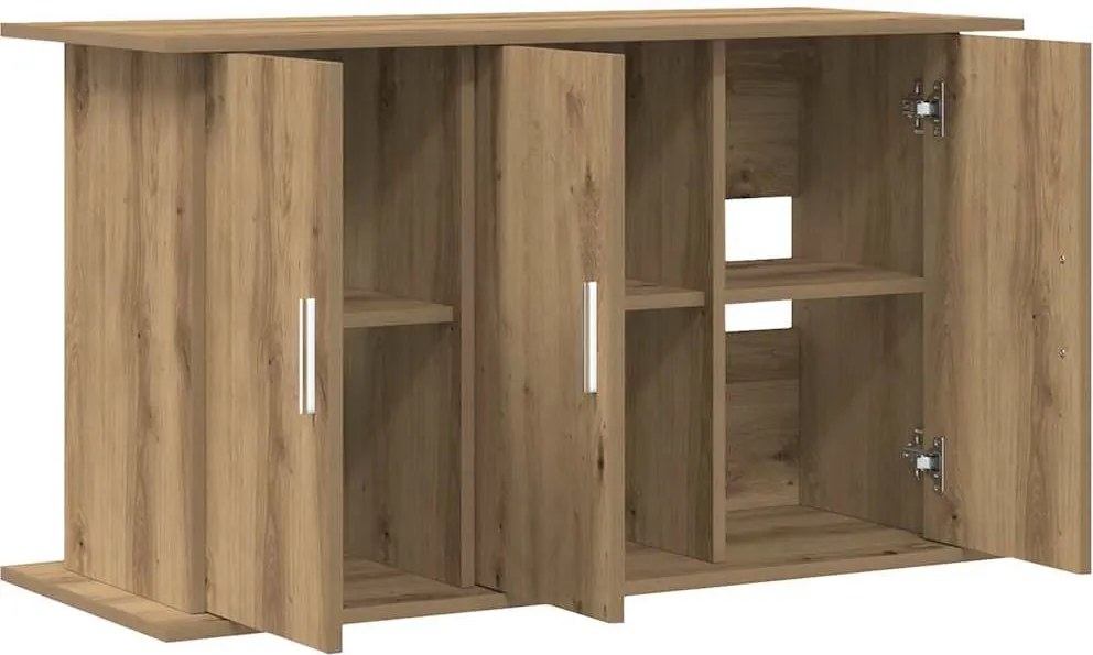 vidaXL kézműves tölgyfa akváriumállvány 101 x 41 x 58 cm rétegelt fából