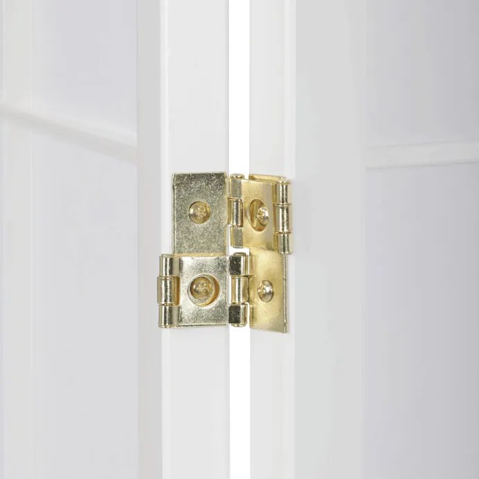 Fehér Tömörfa Paraván. EF-E804 WT