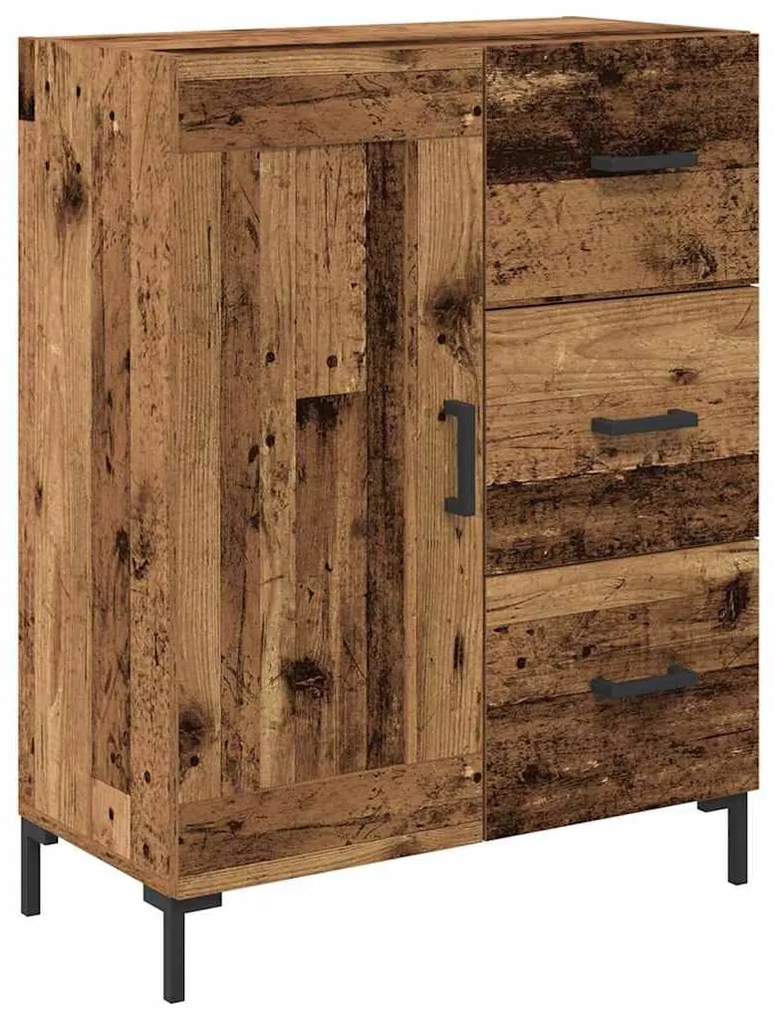 Széf fiókkal Régi fa 69.5 x 34 x 90 cm Faanyag
