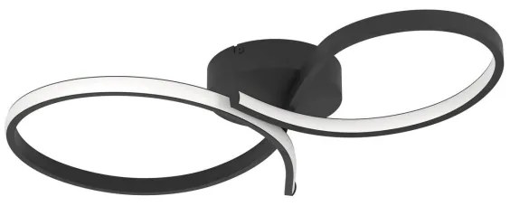 Eglo 901266 - LED Mennyezeti lámpa SERPINS LED/21W/230V 3000K fekete