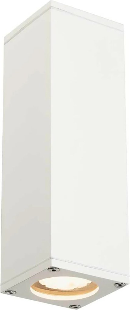 Slv Big White Theo, kültéri fali lámpa, QPAR51, IP44, négyzet, fel/d