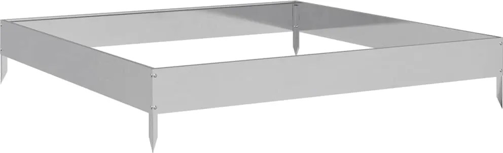 vidaXL horganyzott acél kerti magaságyás 100 x 100 x 18,5 cm