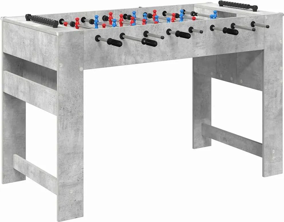vidaXL Foci Asztal Beton Szürke 125 x 60,5 x 80 cm Faanyag