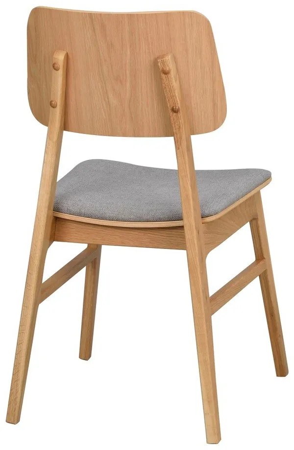 Nagano világosbarna étkezőszék világosszürke ülőrésszel - Rowico