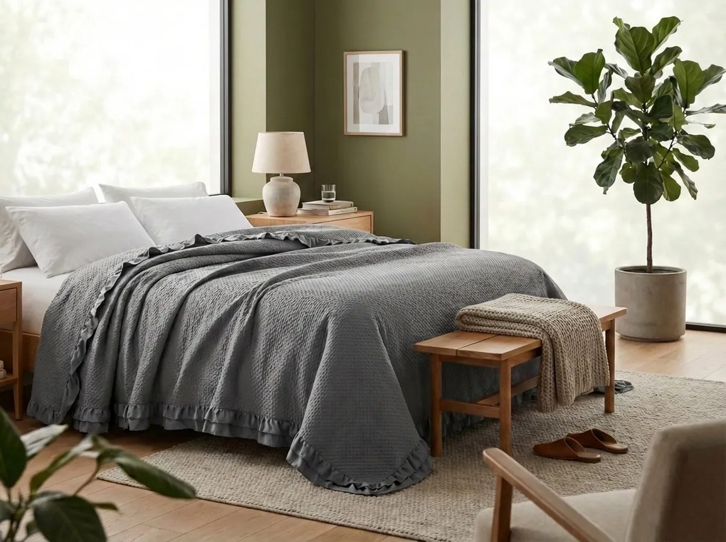 Ágytakaró MONTEGO, szürke Méret: 170 x 210 cm