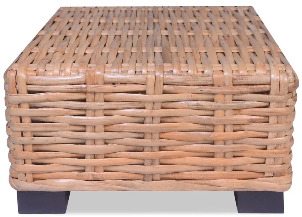 Természetes rattan dohányzóasztal 45 x 45 x 30 cm