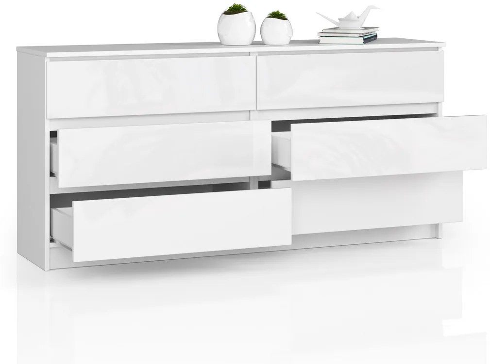 ARMARIA K120 6SZ komód, 120x77x40, sonoma